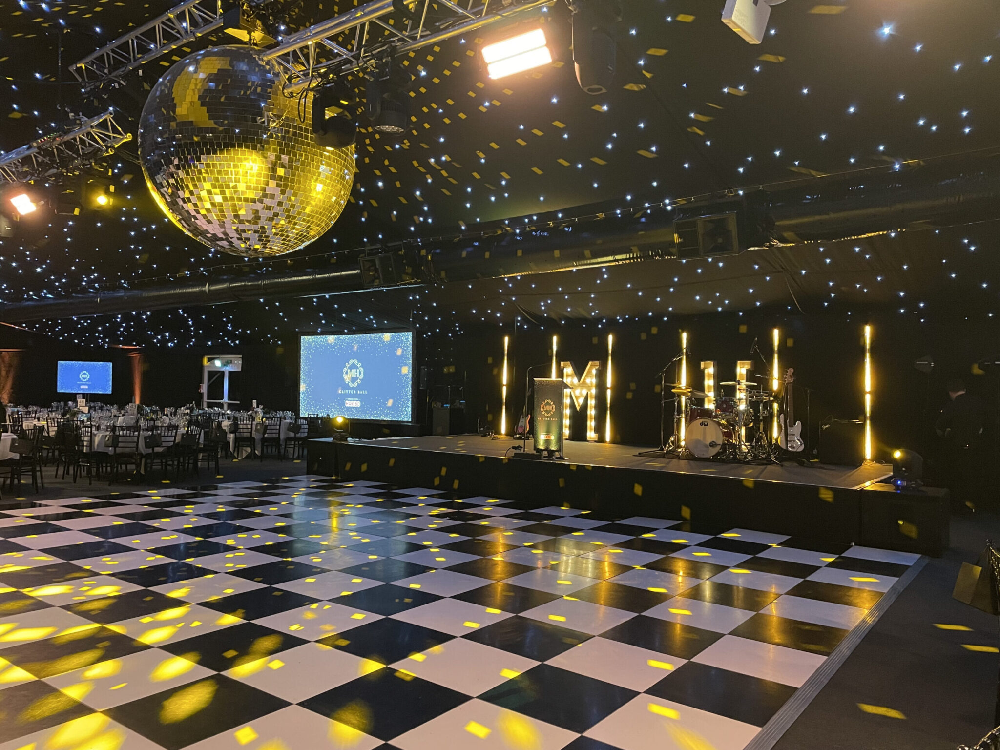 IMG_4736 Martin House Glitter Ball, produced by Soapy Productions. Event Production Stage Hire